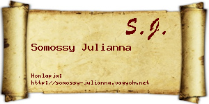 Somossy Julianna névjegykártya